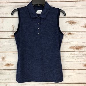 Izod navy golf wicking UPF 15 sleeveless top